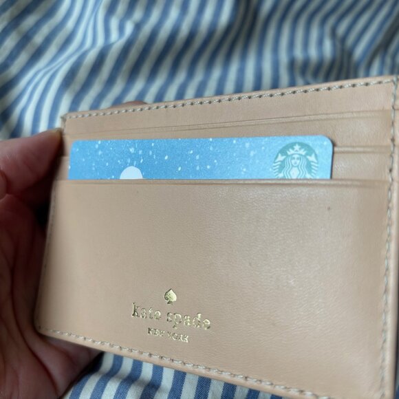 Kate Spade Hot Pink Leather Slim Cardholder - Picture 4 of 6